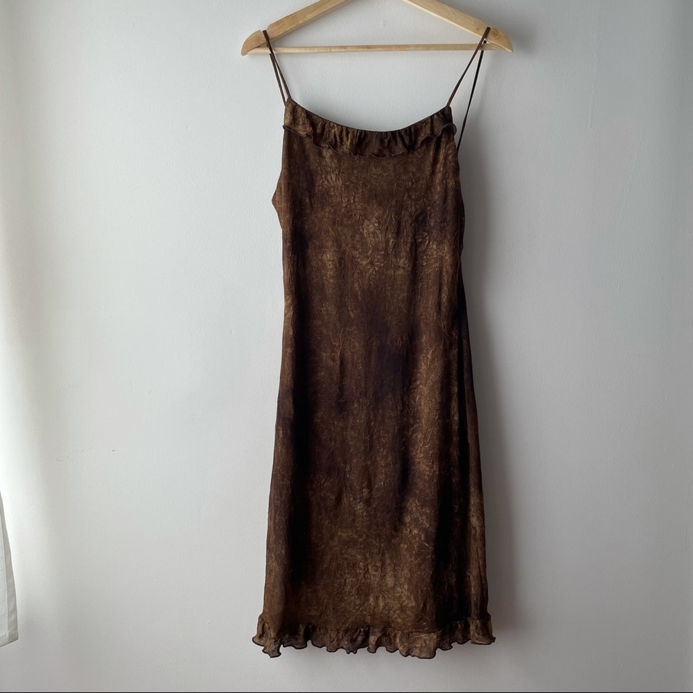 CLOSET VINTAGE BROWN DRESS